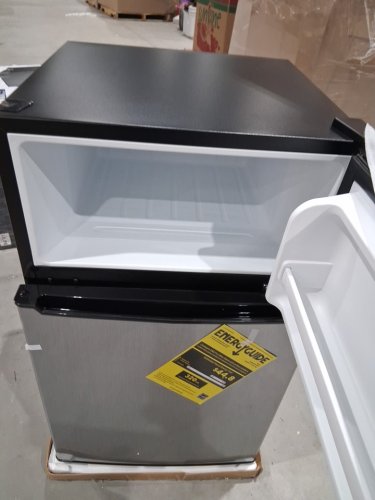 Whirlpool 3.1CuFT Mini Fridge with freezer - Stainless Steel - (Model: WH31S1E) image 4
