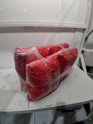 4PC Costway Indoor/Outdoor Rectangular Patio Cushions - 2 18" x 14" x 6" - 2 24" x 14" x 6" - Red (Model: HW66868RE-23) image 2