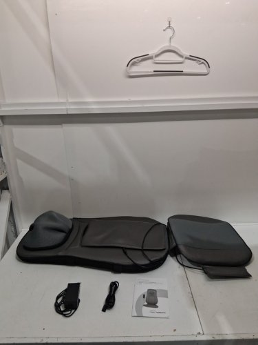 snailax shiatsu neck, shoulders & full back kneading shiatsu/rolling massager with heat - grey (model: sl-233) image 3