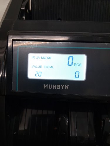 MUNBYN CAD Money Counter Machine with LCD Display - 1200 BILLS/MIN -  black (model: IMC51) image 5