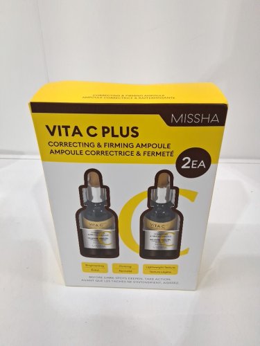 2pk Missha Vita C Plus Ascorbic Acid Spot Correcting and Firming Ampoule - 30ml each image 2