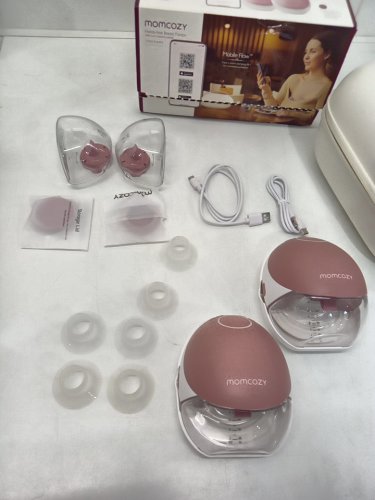 Momcozy Breast Pump Hands Free Upgraded Mobile Flow M9 App Discreet Control with Personalized Multi-Modes & 15 Levels - COZY RED (model: bp223) image 3