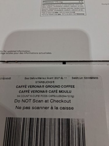 54PK STARBUCKS CAFE VERONA DARK ROAST keurig COFFEE PODS image 4