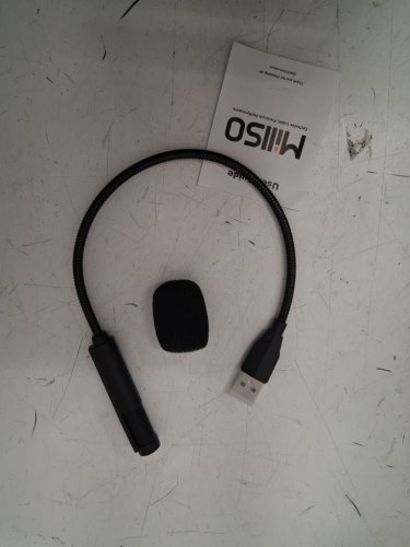 MILLSO Gooseneck Mini USB Computer Microphone - 1FT - BLACK image 3