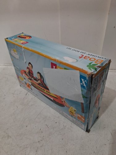 Kids INTEX RECREATION EXPLORER 200  INFLATABLE BOAT SET - 2-PERSON - 73" X 37" - ORANGE (MODEL: 58331EP) image 2