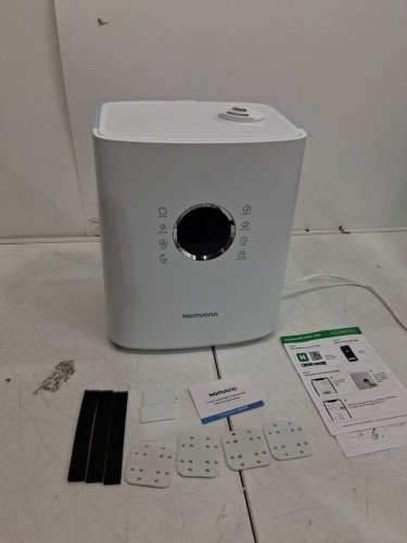 HOMVANA ULTRASONIC WARM & COOL MIST HYYBRID SMART HUMIDIFIER WITH WIFI APP CONNECTION & AROMA TRAY - 6.5L / 861 SQ.FT. COVERAGE - WHITE/BLACK (MODEL: H111S) image 2