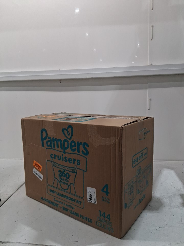 144pk Pampers Cruisers 360° Stretchy Waistband disposable baby diapers - size 4 (22lb - 37lb) image 2