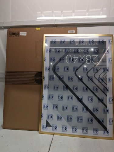 Americanflat Poster Frame with Polished Plexiglass - 28" x 40" - gold image 2