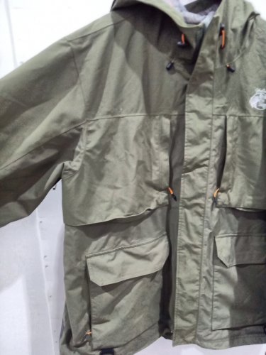 MENS BASS PRO SHOPS FULL ZIP RAIN JACKET - 3XL - HUNTER GREEN image 4