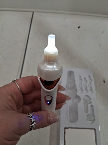 rechargeable electric ear wax removal vacuum - white image 2