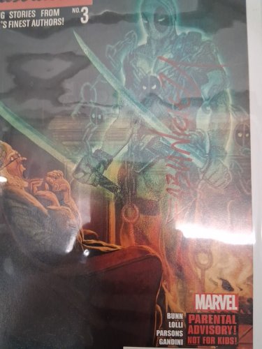 2 marvel deadpool killustrated comics - issues 3 and 4 - signed by fabian nicieza image 4