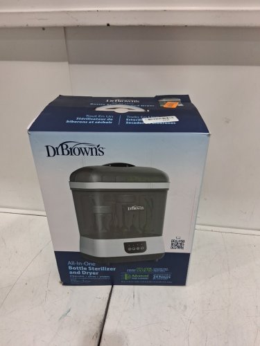 dr.browns all-in-one clean steam baby bottle & pacifier sterilizer & dryer - Grey (model: ac177) image 2