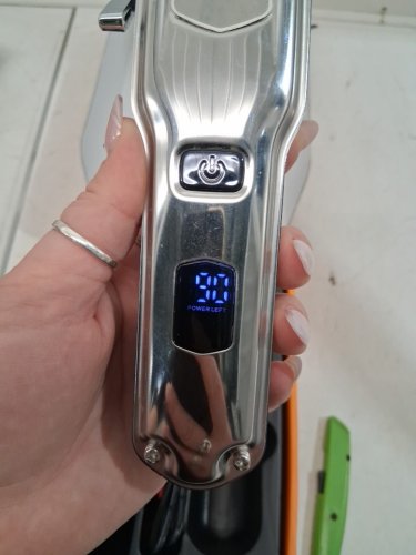 11pc oneisall professional low noise dog grooming trimmer with accessories - silver (model: rfc-676) image 2