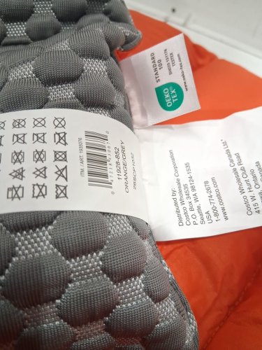 BRENT WOOF REVERSIBLE TRAVEL COOLING PET MAT - 26" X 43" - orange/grey (MODEL: 1935076) image 4