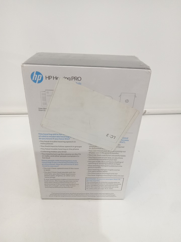 HP Hearing Pro self-fitting OTC Bluetooth Hearing Aids with active noise cancellation- apple & google compatible - powered by Nuheara - black (model: NU320) image 5