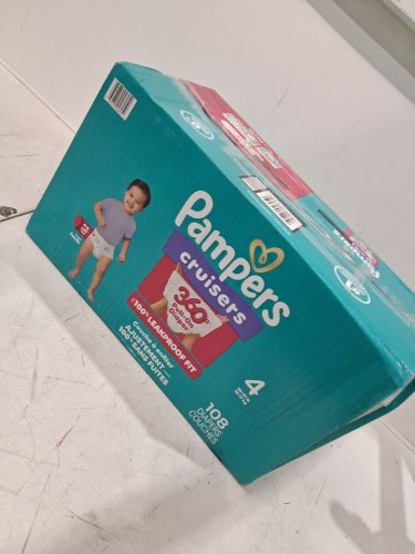 108PK PAMPERS CRUISERS 360 DEGREES 100% LEAKPROOF FIT DIAPERS - SIZE 4 (23LB - 37LB) image 2