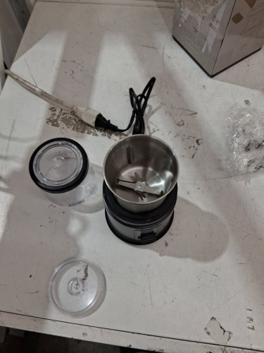 shardor electric plug in coffee grinder  stainless  -steel / black  (model: ok2075) image 3