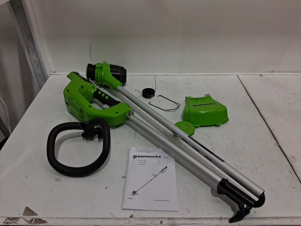 GREENWORKS LITHIUM ION CORDLESS STRING LAWN TRIMMER *TOOL ONLY* - 40V - 12" PATH - GREEN (MODEL: 2101602) image 3