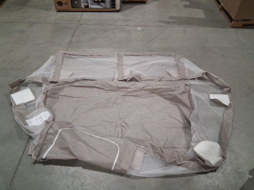 mloong Baby Playpen with Mat - 59" x 59" - Grey image 4