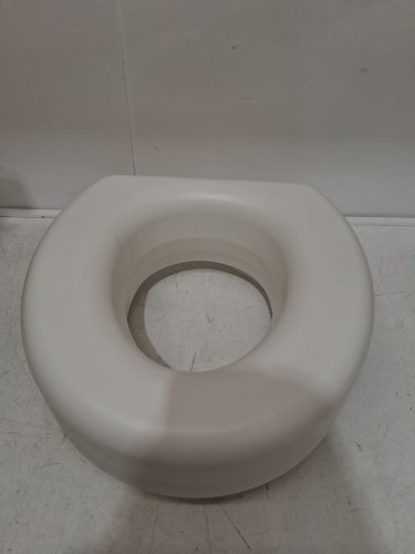 HEALTHSMART PORTABLE ELEVATED ROUND TOILET SEAT RISER WITH SLIP RESISTANT PADS - 5" RAISED - WHITE (MODEL: 522-1508-1901) image 3