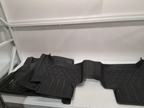 3pc genuine parts heavy duty car floor mats - universal fit - black image 3