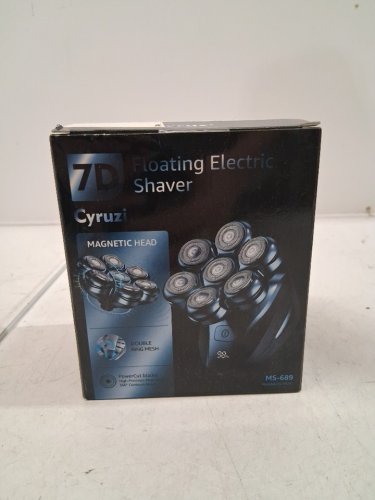 men's Cyruzi detachable Head Shaver - magnetic head - black/green (model: ms-689) image 4
