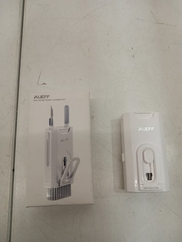 3pc Aijeff Multifunctional Cleaning kit with Spray for Keyboard, Earphone, Smartphone - white image 2