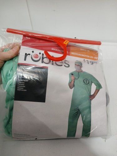 5PC RUBIES DOCTOR COSTUME - MEDIUM (32-34) - GREEN (MODEL: 700219) image 2
