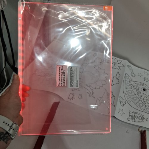lumiboard rehcargeable neon glowing drawing board  - MULTI-COLORED image 4