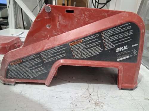skil wet tile saw with hydrolock system & 7" blade - fits tiles up to 18" x 18" - red (model: 3550-02) image 9