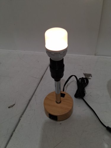 Oubit Touch Control Table Lamp with USB Charging & 3 level brightness - 11.42" - 5W - beige/brown image 4