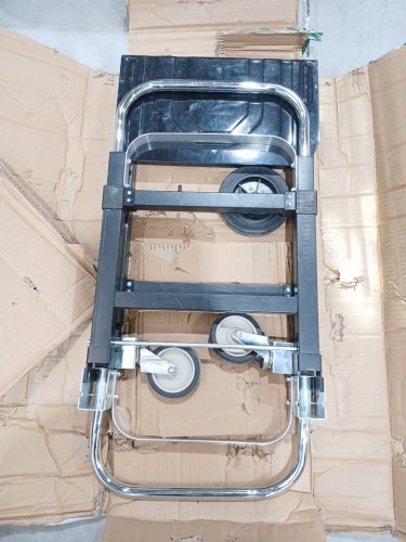 2-IN-1 SST Upgraded Folding Hand truck dolly cart - 660lbs cap - Black (Model: 2220A) image 4