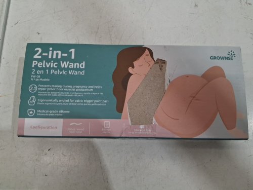 grownsy 2-in-1 pelvic wand - 9.5" - pink/blue image 3