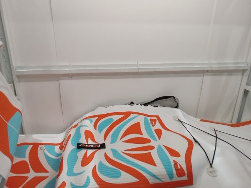 funwater inflatable ultra light stand up paddle board - 10.6FT x 33" - ORANGE/WHITE/BLUE - (model: supfw02b) image 6