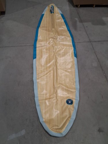 HIGHPI INFLATABLE STAND UP PADDLE BOARD WITH SUP ACCESSORIES AND WATERPROOF BAG 11FT '' x 33" x 6" - SKYBLUE WOOD image 4