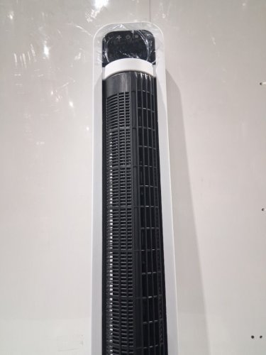 omnibreeze premium 38" Rotating tower fan with wifi CONTROL, 5-SPEEDS & REMOTE - white/BLACK (model: 5333021/dc2313r-g) image 4