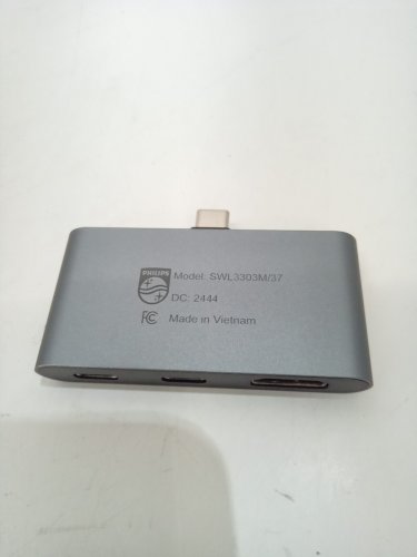 Philips USB-C Multiport Hub with 4K HDMI, and 2 USB-C Ports - Up to 100W Power Delivery and 5gbps Speeds - Grey (Model: SWL3303M/37) image 4