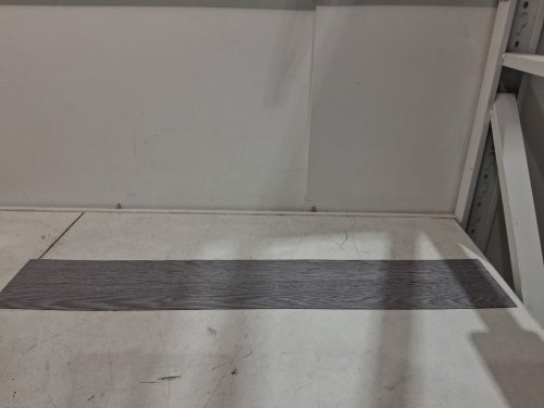 36pk hilarious Peel and Stick Floor Tiles Self-Adhesive Vinyl Flooring -36" x 6"/54.6sq.ft - grey (model: Fca-White-002) image 3