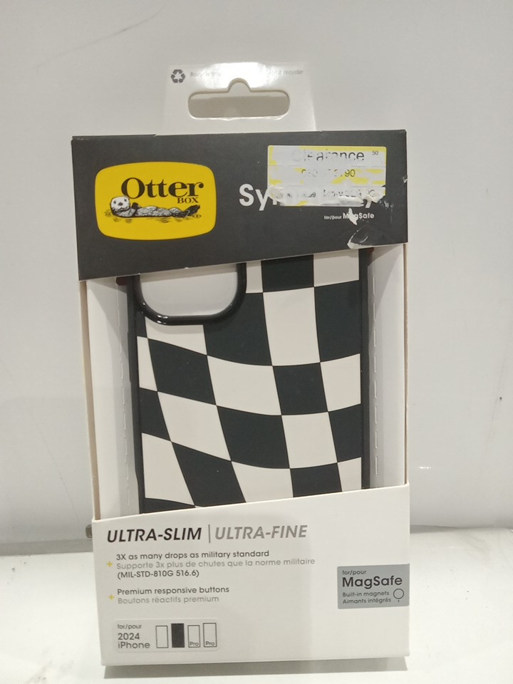 Otterbox Symmetry Series Case for iPhone 16 Plus (2024) - Warped Checkerboard (Model: 77-97020) image 2