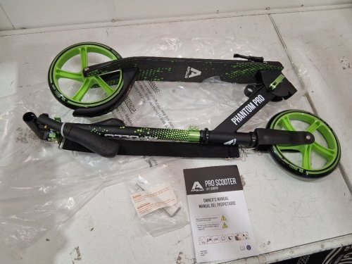 Apollo XXL Wheel - Phantom Pro City -Foldable Street Scooter Height Adjustable  - 220lbs Capacity - green image 3
