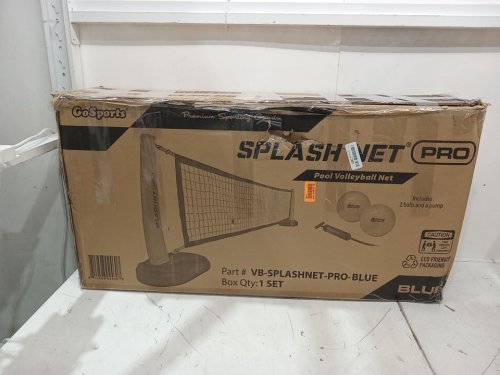 GOSPORTS SPLASH NET pro VOLLEYBALL NET FOR POOLS, INCLUDES 2 VOLLEYBALLS & PUMP - BLUE (MODEL: VB-SPLASHNET-PRO-BLUE) image 2