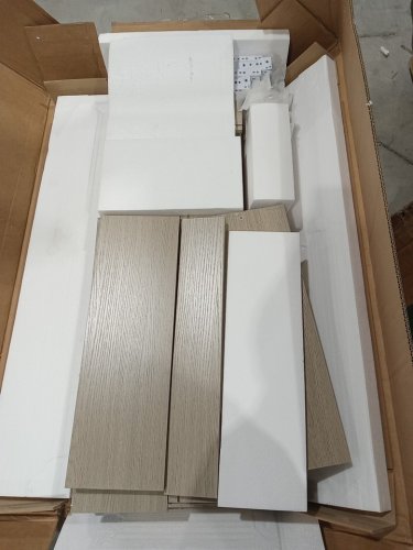 aheaplus modern wooden freestanding closet drawer - 80" x 15.8" x 21.3"  white oak (model: yhcc-4p-10d/ap-q4cwg-v4) image 4