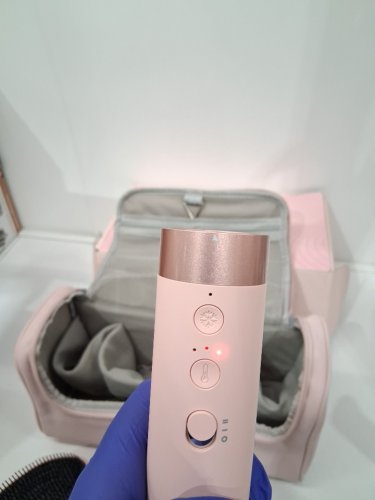 mescomb 5-in-1 Hair Styler/Dryer Brush WITH High-Speed Hot Air AND TRAVEL CASE - 1400W - LIGHT PINK (MODEL: hl-3030c) image 7
