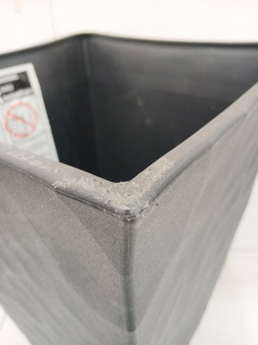 Keter Stone-look Tapered Planter - 22.5" - black (MODEL: 1992432) image 3
