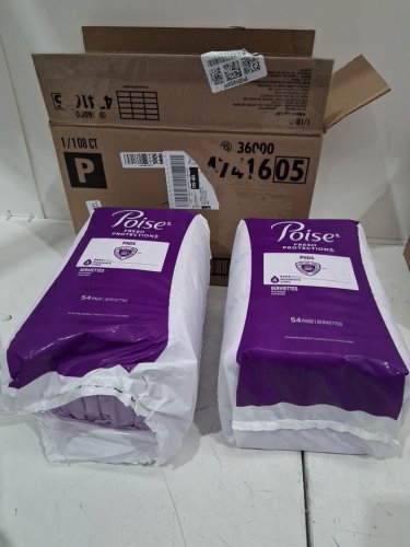 108PK POISE POSTPARTUM INCONTINENCE PADS, MODERATE ABSORBENCY, LONG LENGTH (model: 4741605) image 2