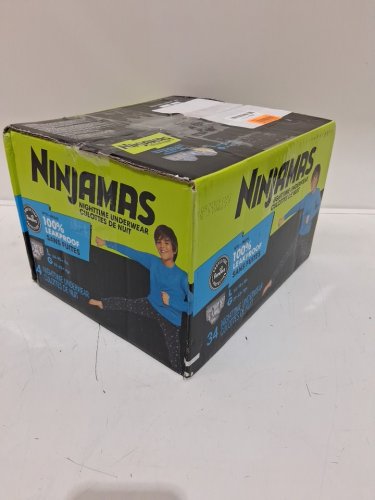 34PK NINJAMAS nighttime underwear - large/64-95lbs (model: 0317799) image 2