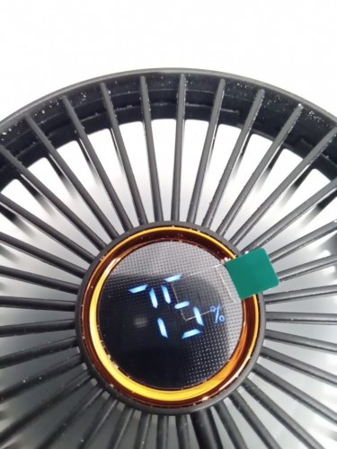 Portable Stroller Clip on Fan with LED Display - Black (model: m25) image 4