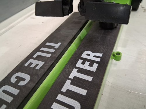 manual tile cutter with laser guide - 31.5" max cutting width, 15mm (0.6") max cutting thickness - green - (model: e300-800) image 10