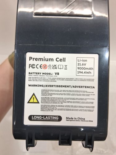 CELLPOW Upgraded Battery Replacement - Compatible with ALL V8 Dyson MODELS - GREY/PURPLE (MODEL: V8) image 4