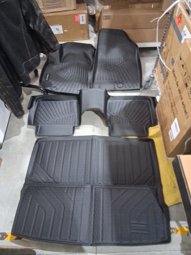 sanban-axe Floor Mats & Trunk Mat for 2012-2017 Chevy Equinox/GMC Terrain - black image 3